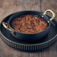 Cinder Black Fluted Presentation Plate